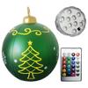 60cm Christmas Tree Hanging Ornament PVC Glow Outdoor Toy Ball Home Garden Christmas Inflatable Ball New Year Party Decoration