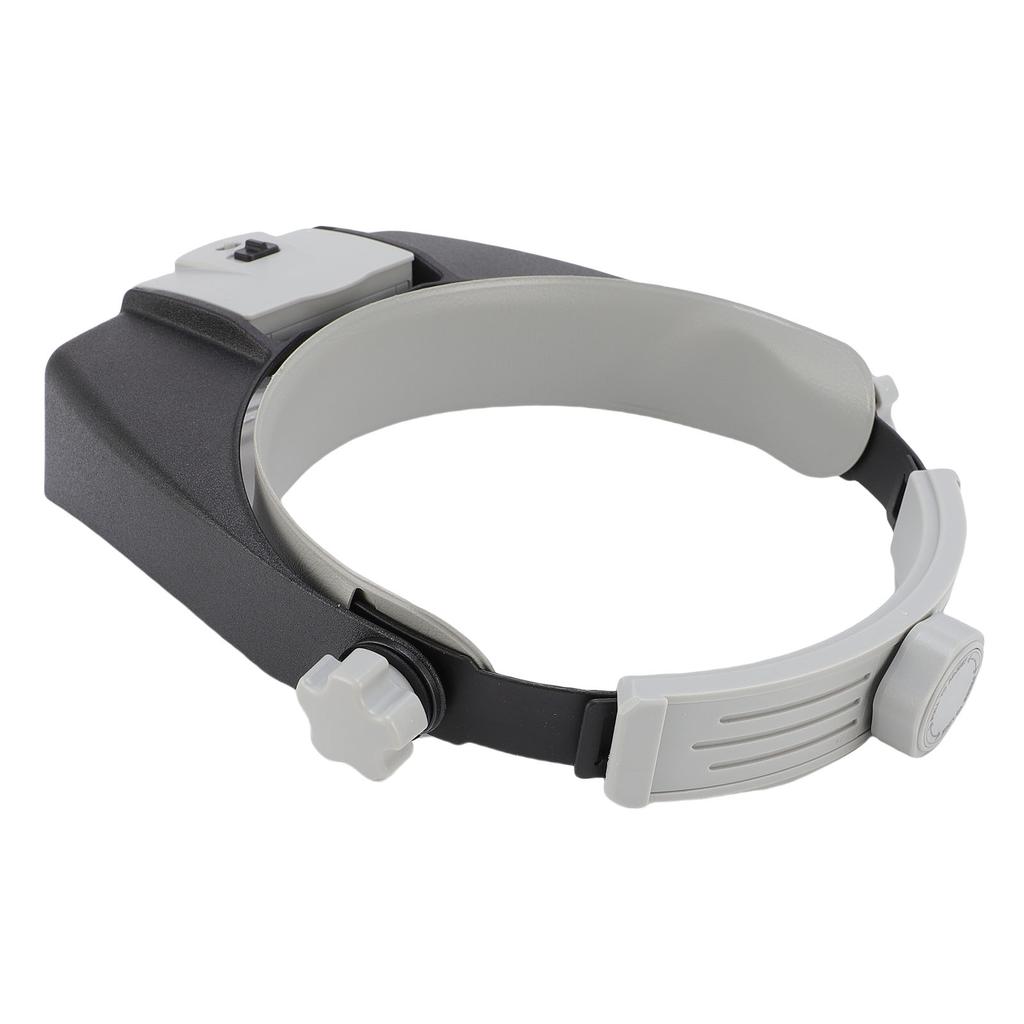 2 LED Head Mounted Magnifier Adjustable Magnifying Glass with Light for Hobbies Crafts Watch Repairs