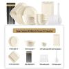 cream white 25-piece set for 6