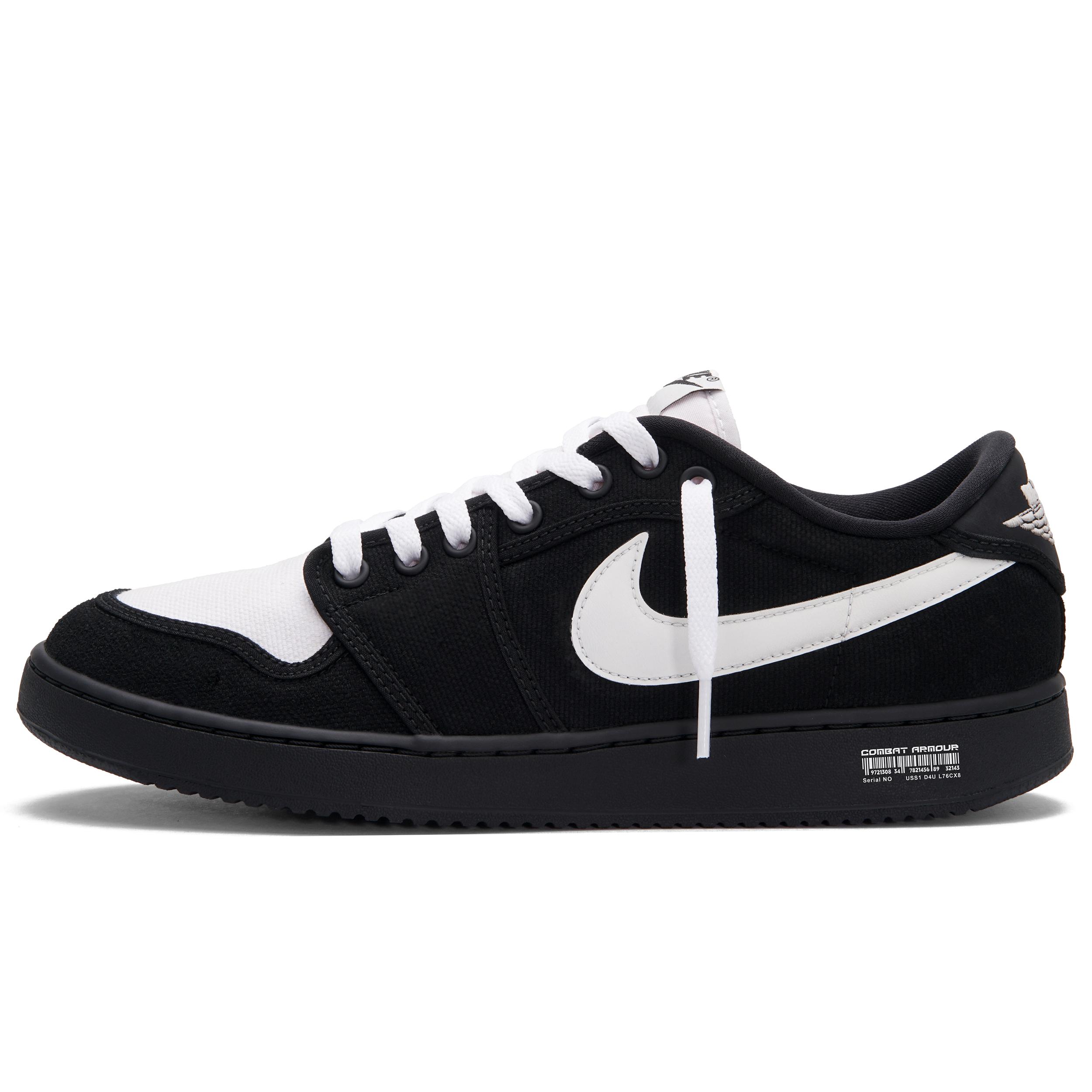

Jordan Air Jordan 1 Abrasion Resistant Low top Vintage Basketball Shoes Unisex Black White DX4981-100(Team734-) 44