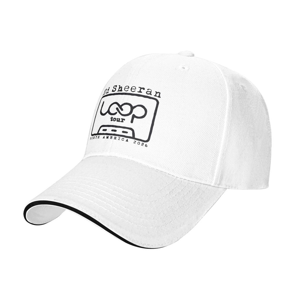 Ed Sheeran Loop Tour Nordamerika 2026 Konzert Musiktour 2026 Sonnen Baseballkappe Hip Hop Hüte Für Unisex Unisex Snapback Kappe