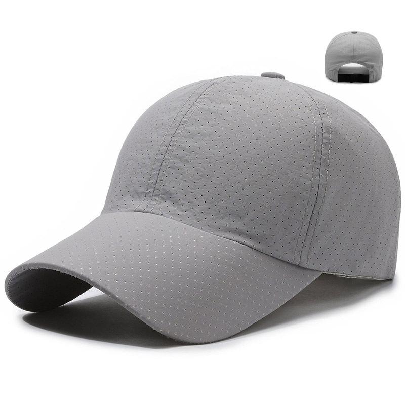 Elastic Band Adjustable Quick-drying Hats for Men and Women Thin Breathable Mesh Glossy Baseball Hats