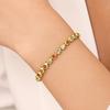 Handmade Shiny Zirconia Bracelet Jewelry Round Shape Cuff Bracelet  Jewelry Accessories