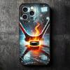 Ice Hockey Rink Sport Soft Phone Case for iPhone 16 16E 17 Air 15 Pro Max 14 Plus 13 Mini 11 12 7 Black Cover Back Shell