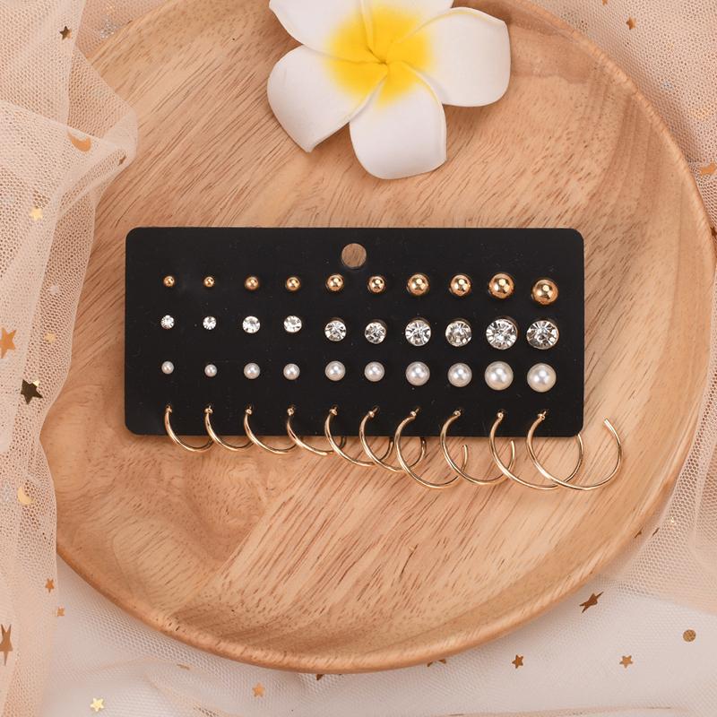 20 Pairs/Set  Simple Small Stud Earrings For Girls Earring Jewelry