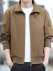 Men’s Versatile Stand Collar Workwear Jacket - Trendy and Casual for Spring and Autumn