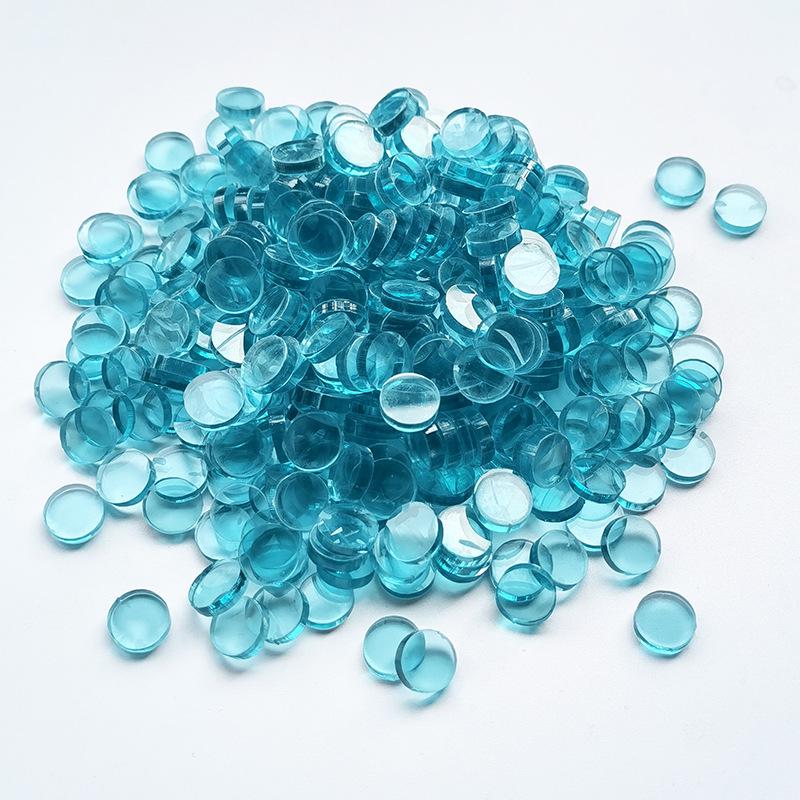 200g Bunte Runde Acryl-Mosaiksteine für DIY-Kunstprojekte
