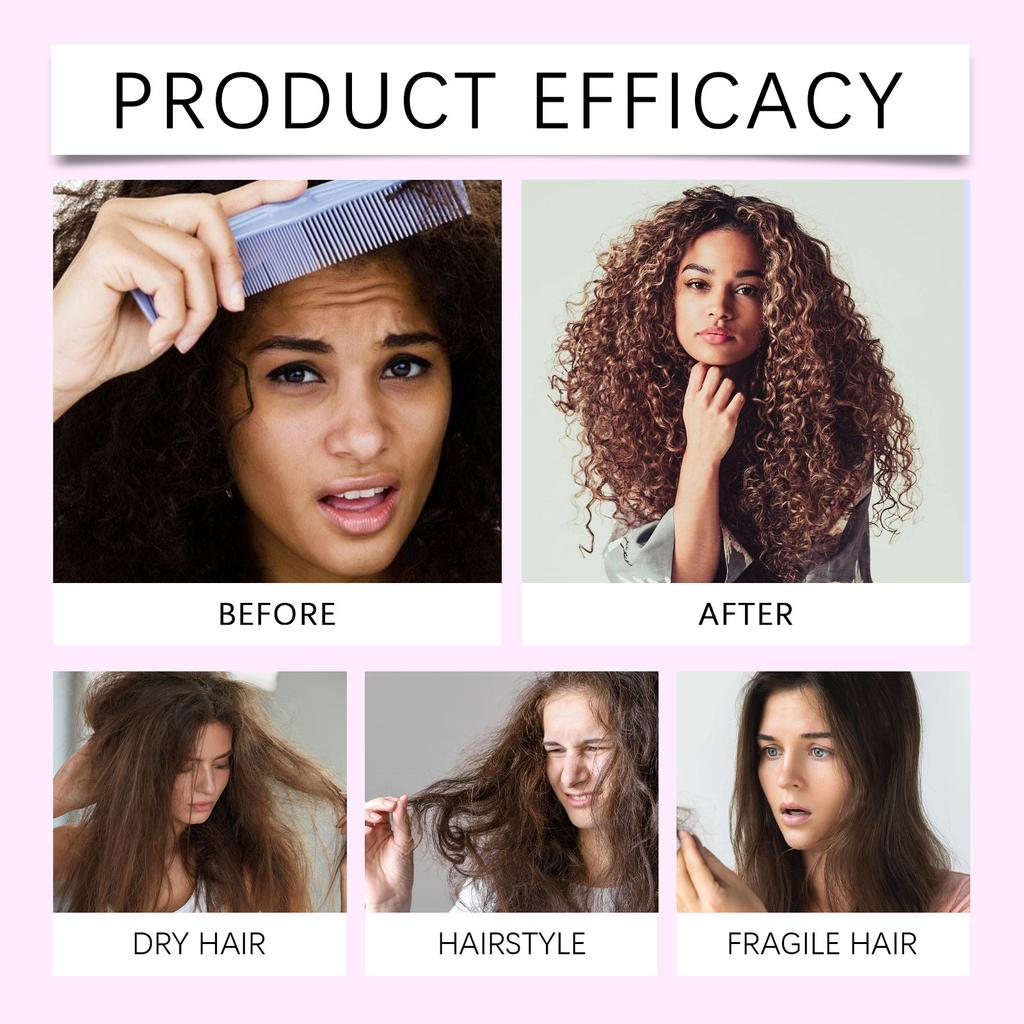 Curly Hair Elastic Nourishes Hair, Smoothes Frizz, Reduces Hair Breakage, And Makes Hair Shiny