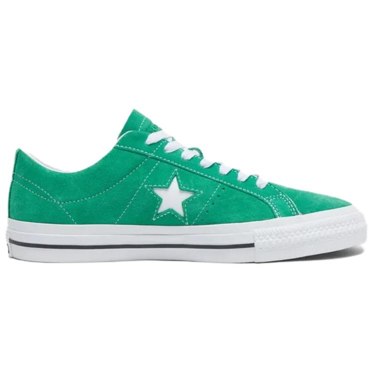 Converse One Star Pro Suede Low Apex Green Unisex Sneakers White Black A08481C