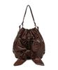 Athe Vanessabruno [Ruban] Brown Dupeskin Ribbon Backpack And Shoulder Bag S Aaba6E917W2