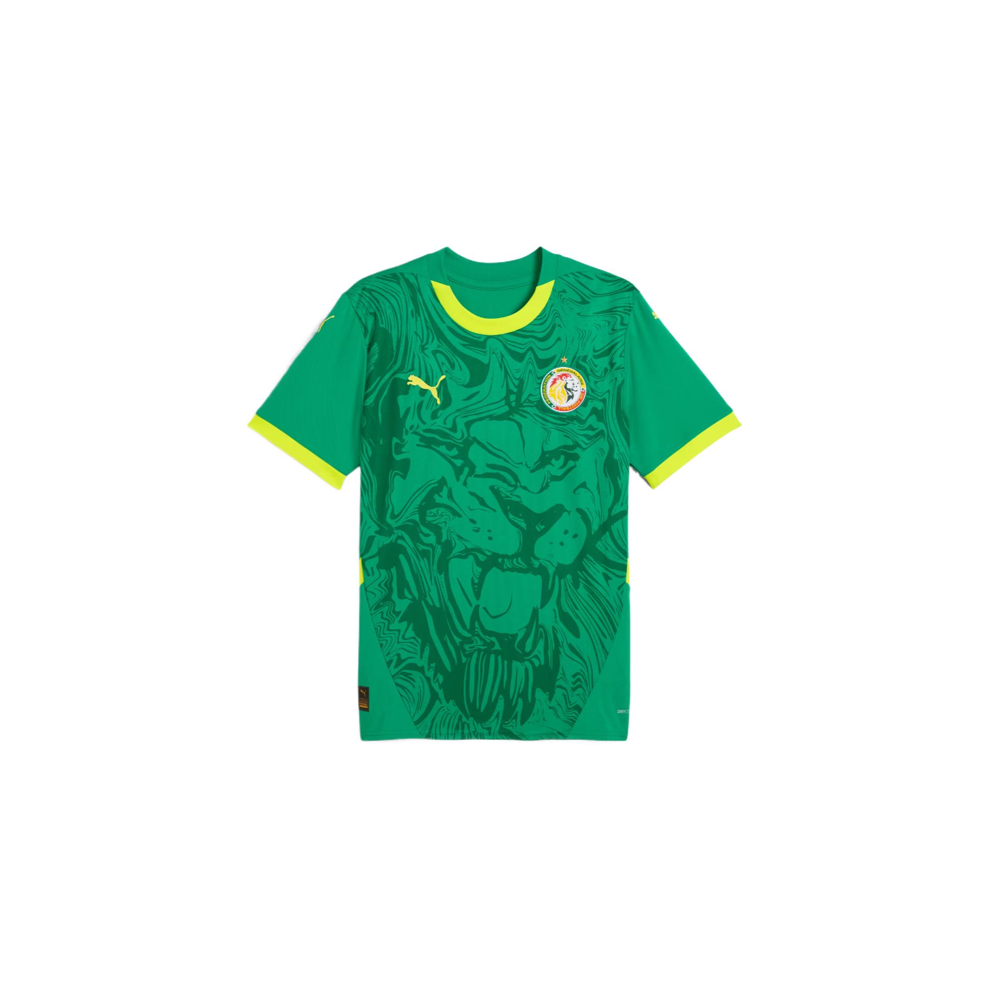 

Puma Senegal Drycell 2025 Season Away Comfortable Versatile Fashion Soft Short Sleeve Football Jersey Men jersey Sport-Green Electric-Yellow 777166-03 S
