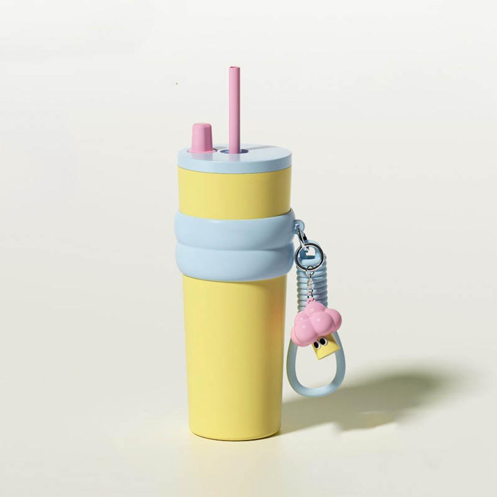316 Stainless Steel Insulated Cup Bow Thermal Water Bottle Vacuum Cup  for Student Children