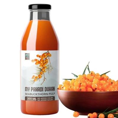 Mój Pahadi Dukan Koncentrat miąższu rokitnika 300ml | Suplementy w płynie | Czysty sok z jagód himalajskich, Witamina C | Naturalny wzmacniacz odporności