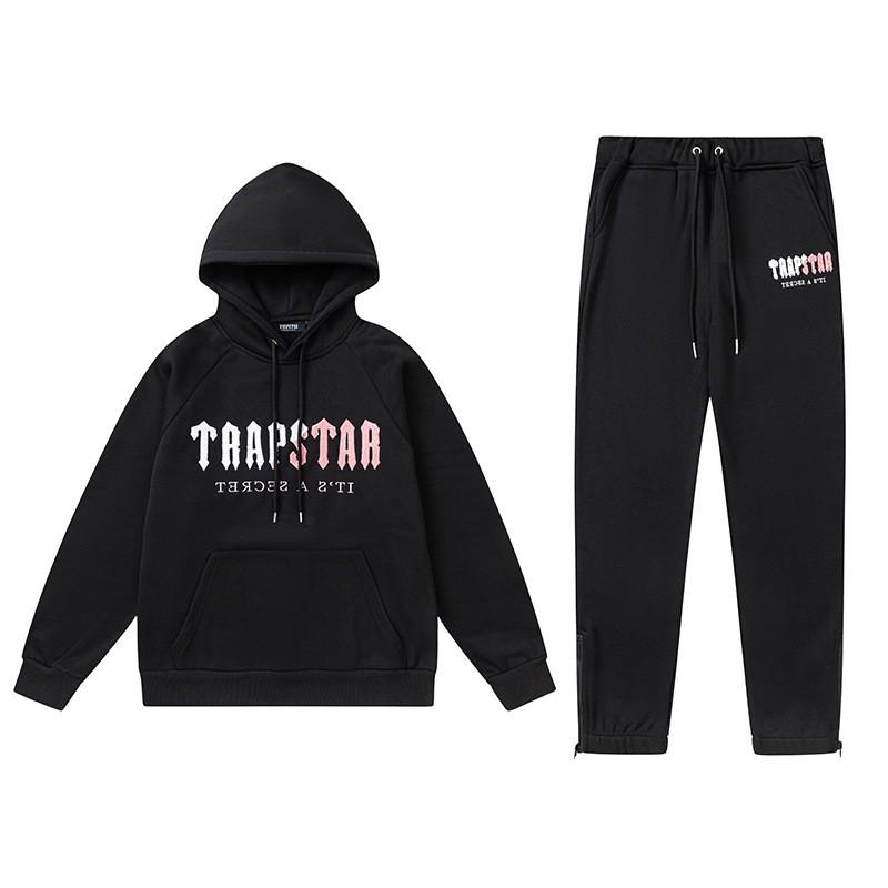Streetwear Hooded Sweatshirt Set Loose Fit Embroidery Winter Casual Top Youth