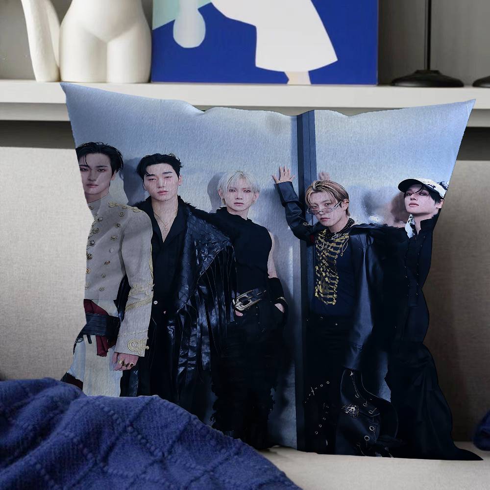 KPOP A-ATEEZs Personalized Pillow Cover Kids Bedroom Wild Party Decor Pillowcase Kid Birthday Shower Gift