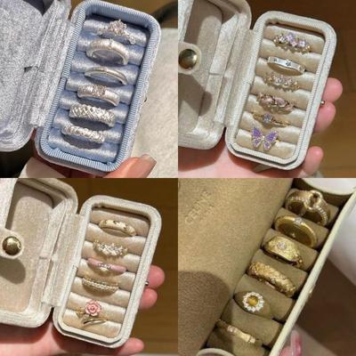Retro Stackable Women’s Ring: Versatile Fashion with Micro-Paved Style for Index Finger – New Trend