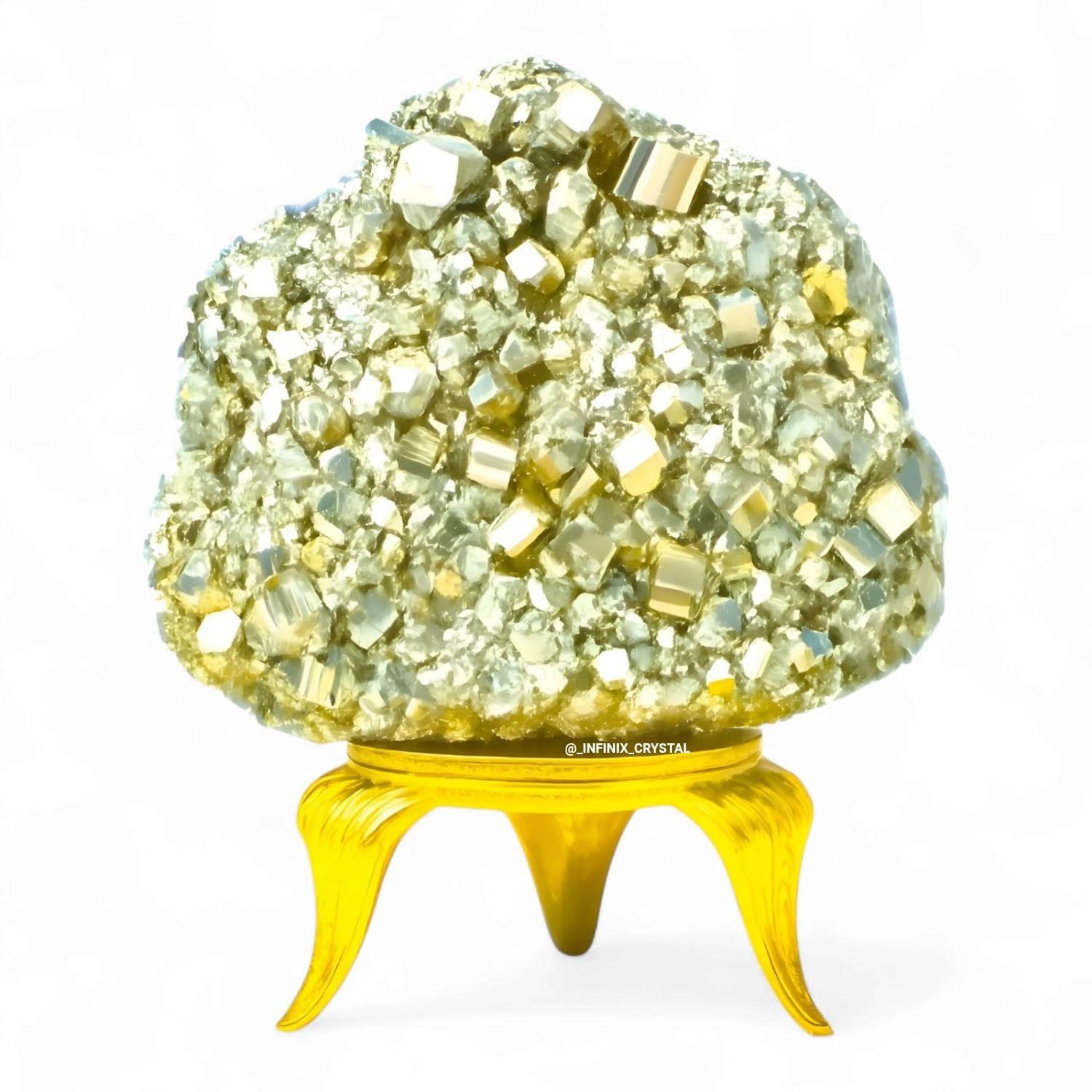 Raw Pyrite Stone OriginalCertified Natural Brassy Golden Pyrite