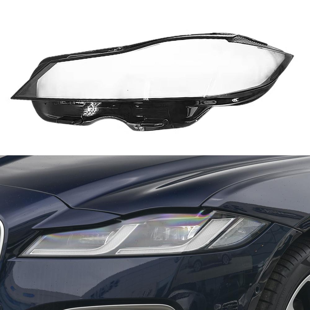 Car Headlight Cover Lens Glass Shell Front Headlamp Transparent Lampshade Auto Light Lamp For Jaguar XF XFL 2021 2022 2023 Left