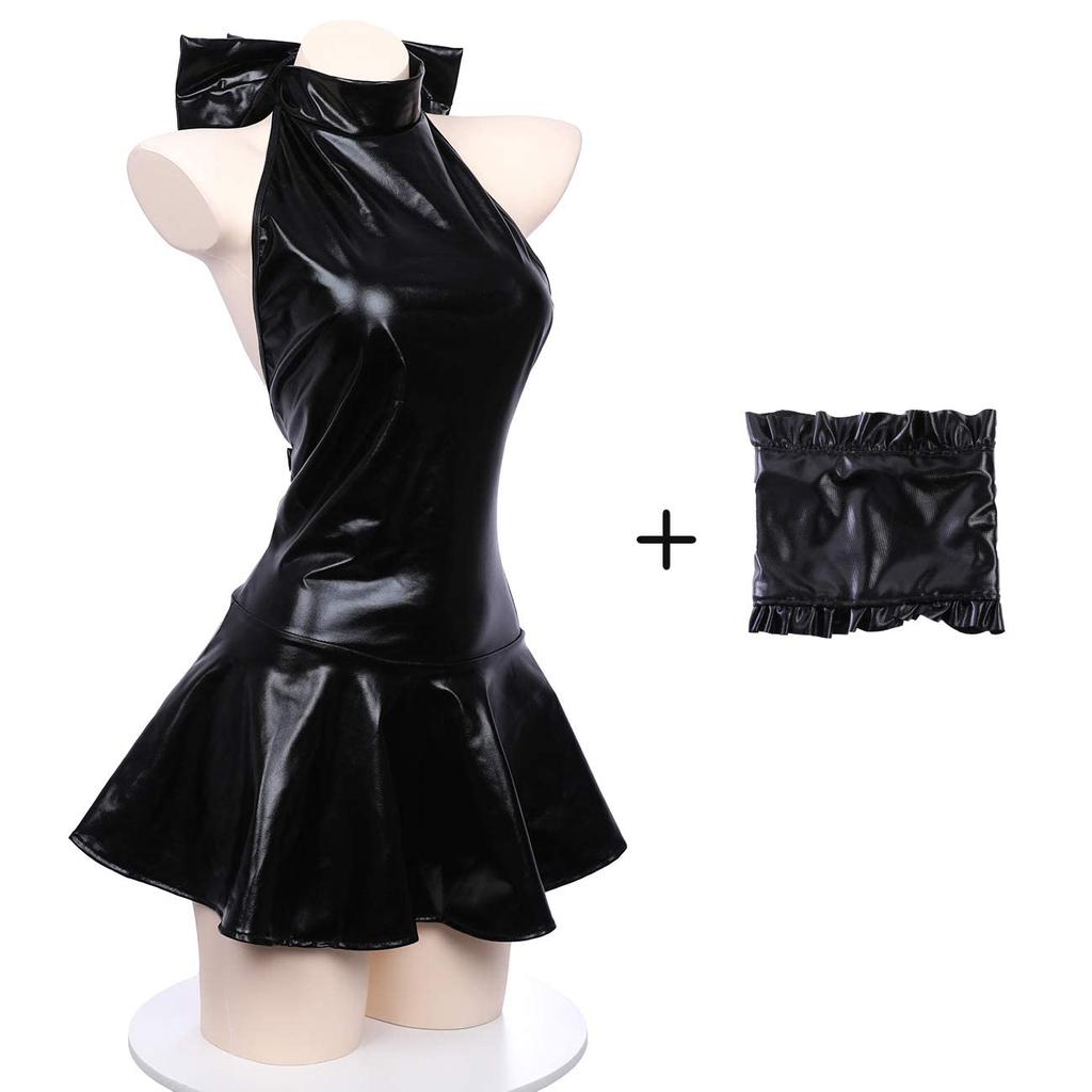 Erotic Small Sexy PU Bodycon Black [SENMHS] Sexy, Lingerie, Extreme, Breasts, Cute, Leather-Look Costume, Bondage, Lingerie, Enamel, PVC, Queen,