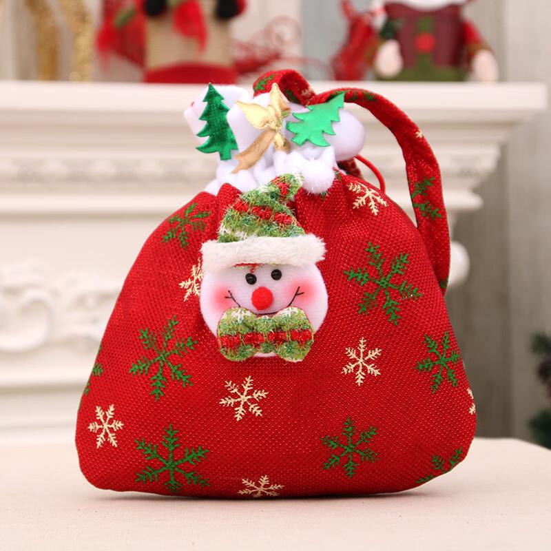 Christmas Drawstring Apple Gift Bag