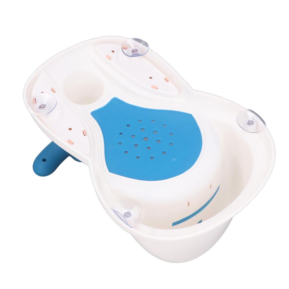 Baby-Badewannensitz Rutschfest, Mit Musik, Tragbar, Blau, 28x39,5x17cm
