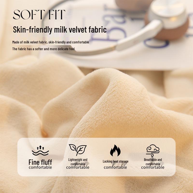 G5Z Velvet Milk Coral Fleece Throw Blanket - Office, Sofa, Nap, Winter Gift