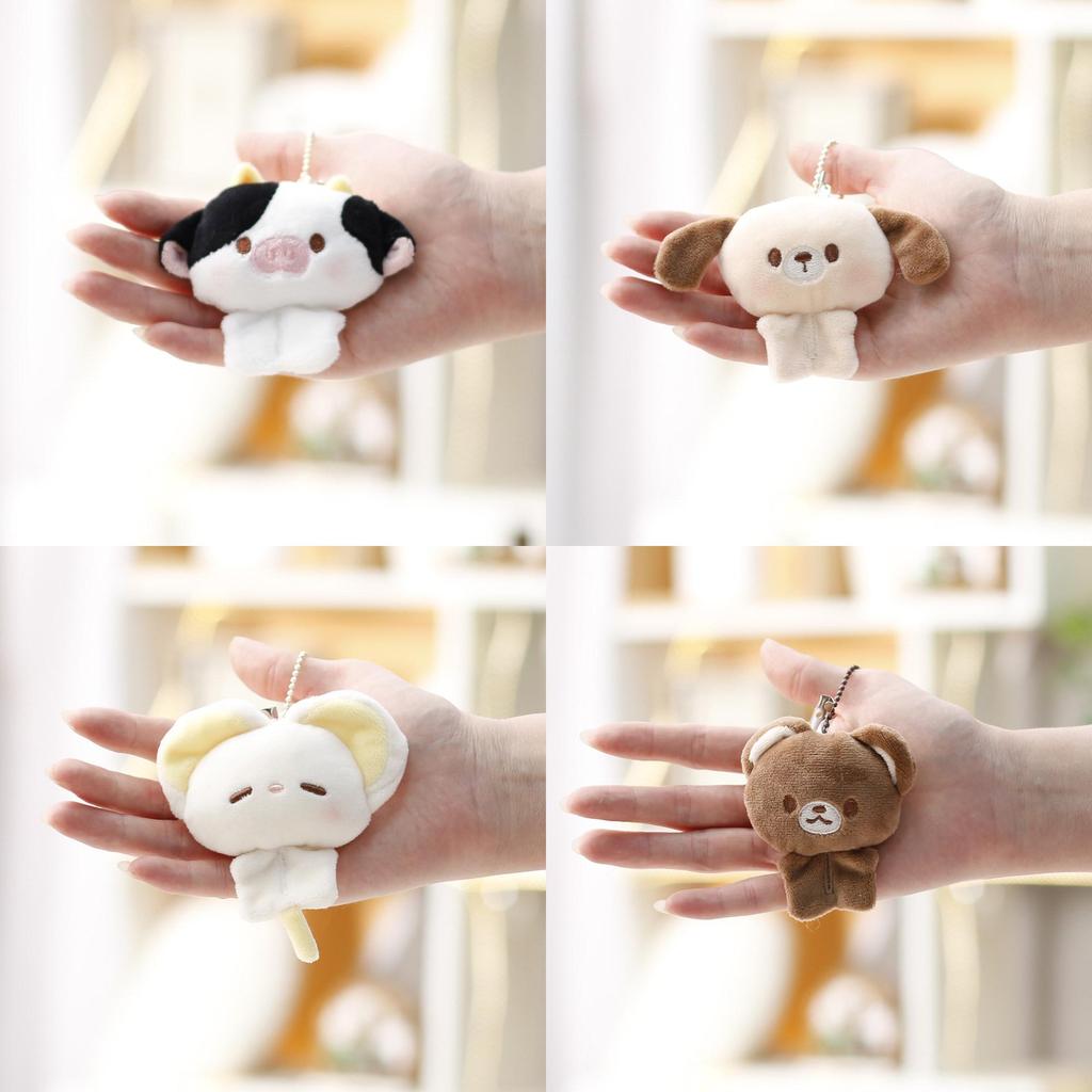 Plush Elephant And Bunny Keychain Soft Toy Gifts For Girls