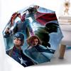 1 pièce Parapluie Pliant Automatique Super-Héros Avengers, Plastique et Fer Durables, Léger pour l'Extérieur Quotidien 011