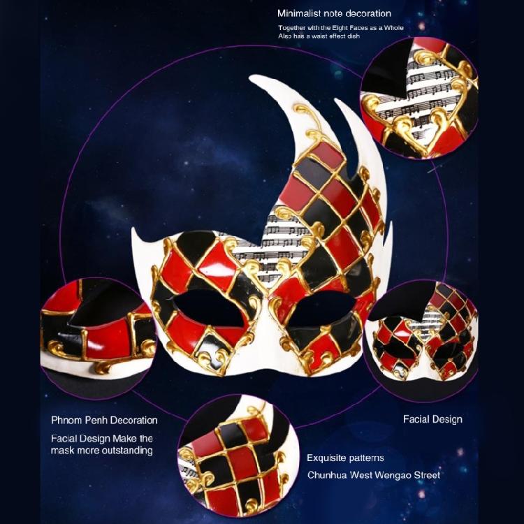 Halloween Cosplay Augenmaske Maskerade Halbmaske Accessoire für Karnevalsparty