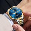 OLEVS Luxury Blue Fully Automatic Men's Watch Original Waterproof Date Stainless Steel Mechanical Watch Men's