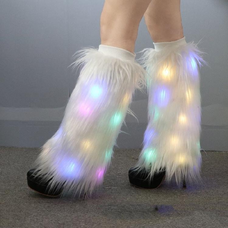 Faux Furs Leg Warmer,Y2K Warm Cozy Fuzzy Leg Warmer Boot Cuffs Cover for Womens