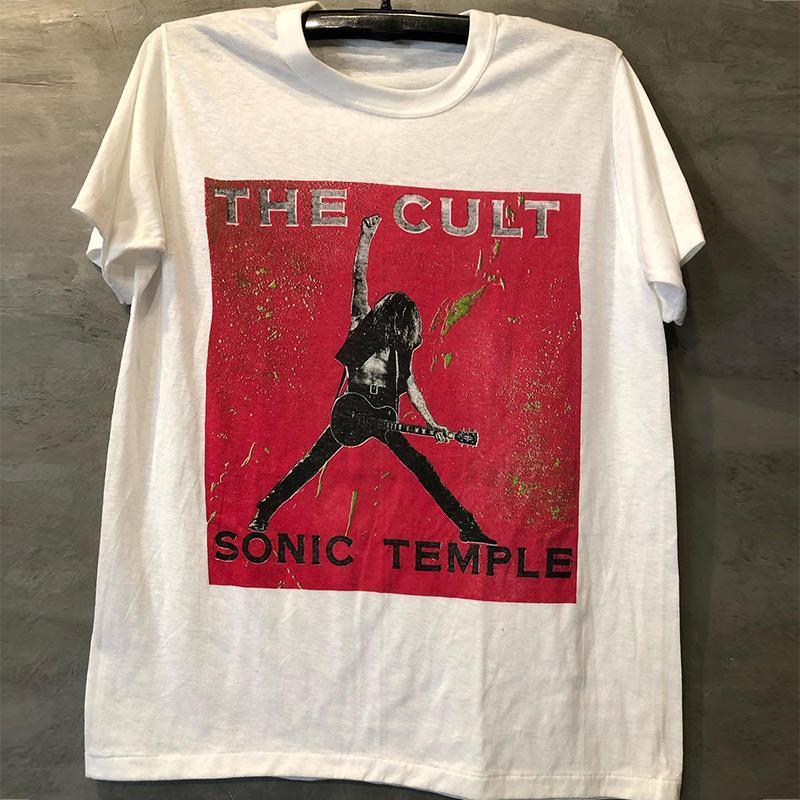 2024 Hip Hop Style The Cult European and American Band Oversize Retro Short-sleeved FashionRound Neck Men and Women Tee Shirt