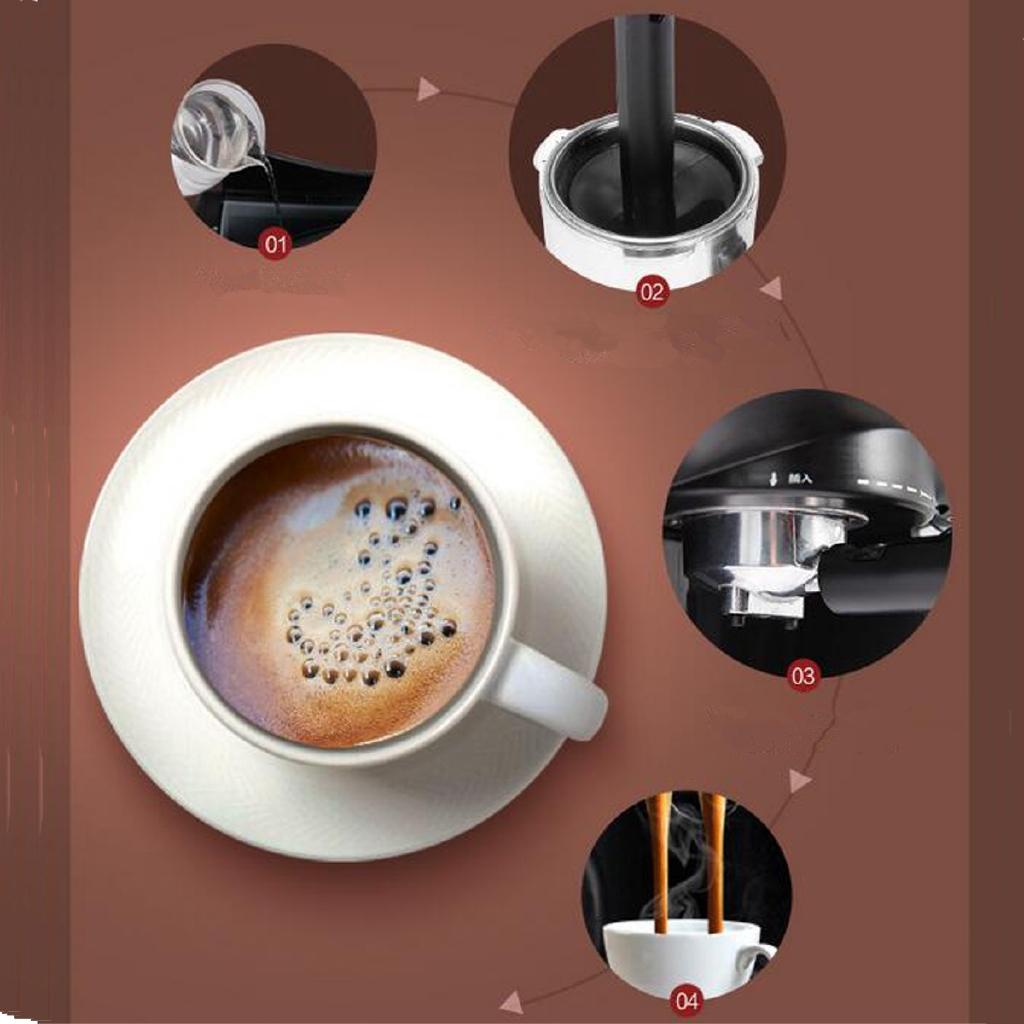 1850W 1.5L LCD Screen Automatic Espresso Coffee Machine American Cafe Maker Coffee Pot Steam Bubble Milk Frother