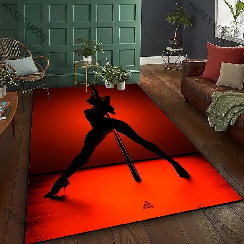 16 Styles Pole Dance Art Printing Carpet Home Decor Mats Pole Dance Classroom Large Area Four Seasons Floor Mat Machine Washable