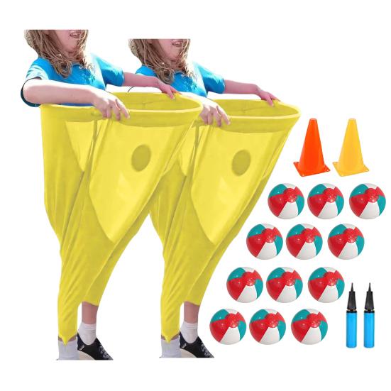 Hra na dvorek Granny Pants Set Obří venkovní hry s míči a kužely Zábavné trávníkové hry pro rodinná setkání, večírky, pikniky