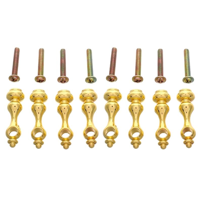 

8pcs Sturdy Metal Spindles Portable Accessory for Furniture and Glass Railing Post Connectors With Screws Designs 1