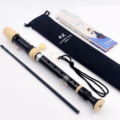 Flûte à bec soprano facilement réglable ABS de qualité alimentaire non toxique Clarinette à huit trous Doigté baroque naturel Flûte traversière