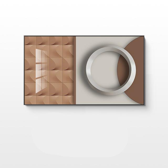 Moderna tela di pittura di lusso luna arte della parete astratta geometria dorata poster e stampe per soggiorno decorazione della casa senza cornice