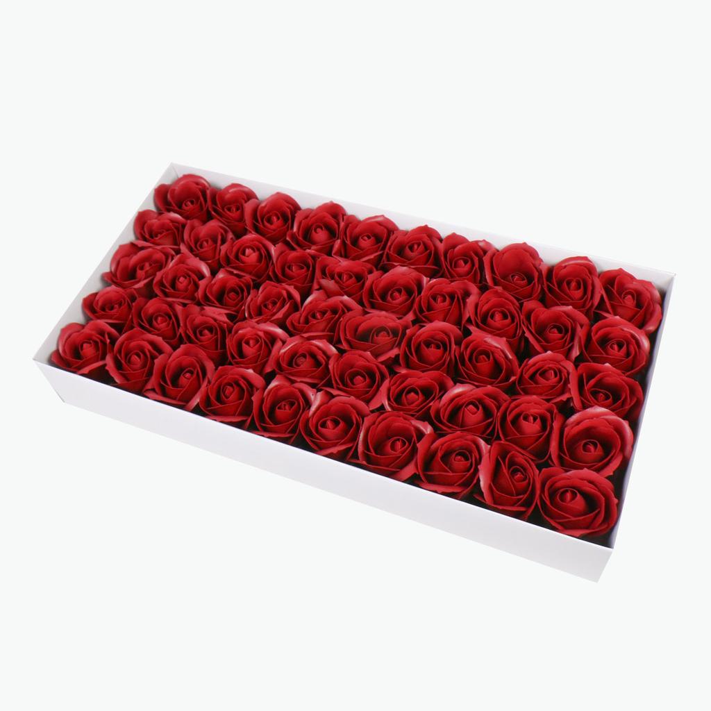 50Pcs Artificial Flower Roses Heads Dia4.5cm Wedding Decor Flower DIY Handmade Soap Flower Valentine's Day Gift Roses