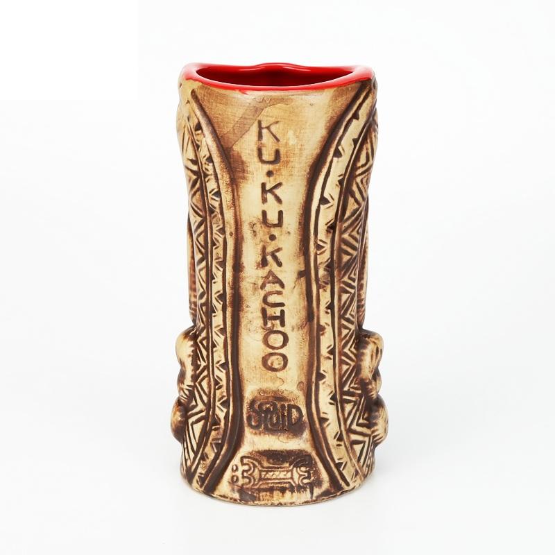 400ml  Hawaii Tiki Mugs Cocktail Cup Beer Beverage Mug Wine Mug Ceramic Easter Islander Tiki Mugs Bar Tools Barware