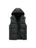 Men's Down Cotton Vest - Autumn/Winter Sleeveless Jacket, Slim Fit, Plus Size, Cap Sleeve, Trendy Casual Solid Color.