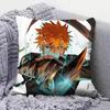 Bleach Ichigo Kurosaki Sosuke Byakuya Kuchiki Ulquiorra Rukia Pillow Covers Home Sofa Cushion Covers and Aecorative Custom