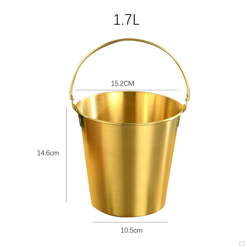 Eiskübel 1,7L Bars Bequemer Transport Esszimmerzubehör Party für Bar BBQ Lagerung