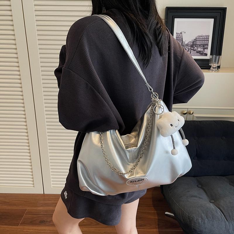 Large Capacity Shoulder Bag Women's Shoulder Crossbody Bag Student Commuter Underarm Bag