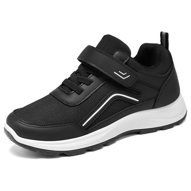 Shoes Men's middle-aged and elderly walking shoes Soft sole Comfortable sports shoes Versatile couple dad shoes Velcro casual shoes