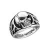 Totem pattern zircon rings Men's punk dark tide cool European and American style rings are popular vintage accessories