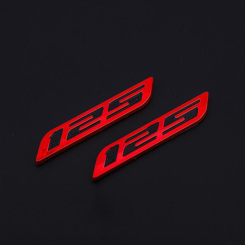 125 ABS Hard Label Modified Car Motorcycle Logo Tail Labe Body Sticker Tail Label Side Label 3D Decorative Sticker