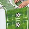 2 Pcs Green Grass Soccer Table Runner Game Day Table Decoration for Sports Theme Birthday Party Supplies Home Kitchen Dining Decor