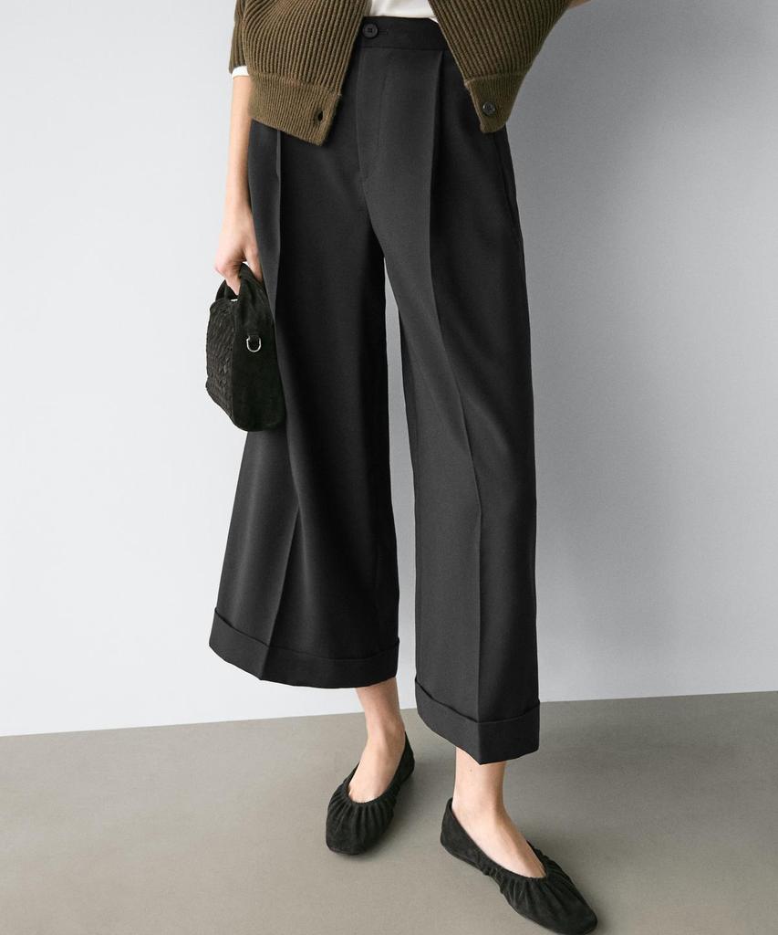 Masimodutti Fluid Pants With Dart Detail
