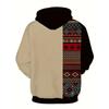 Spring and Autumn Men's Plus Size Fashion Southwest Ethnic Style Comfortable Hoodie
